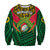 Custom Personalised Vanuatu Rugby Sweatshirt Coat Of Arms Polynesian Pattern - Wonder Print Shop