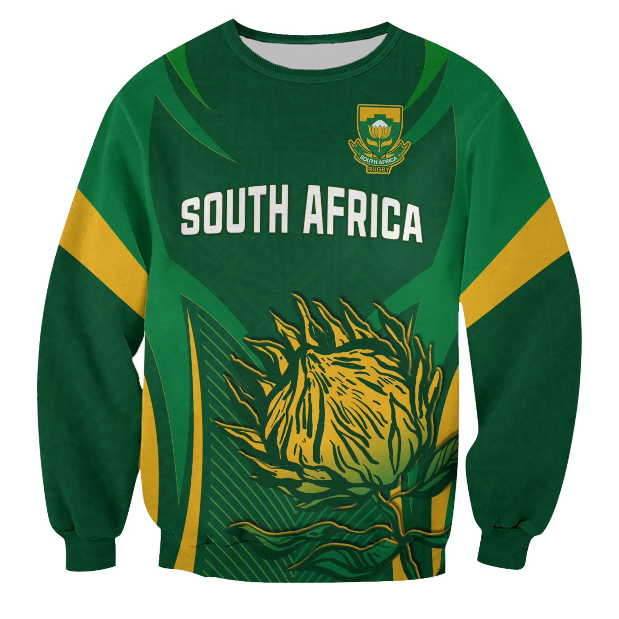 South Africa Rugby Sweatshirt Springboks Champion LT13 - Wonder Print Shop