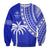 Fiji Rugby Sevens Sweatshirt Fijian 7s Tapa Polynesian Blue Ver.02 LT13 - Wonder Print Shop