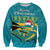 Bahamas Sweatshirt Bahamian Blue Marlin Merry Christmas - Wonder Print Shop