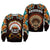 The First Americans Sweatshirt Indian Headdress With Skull LT13 - Wonder Print Shop