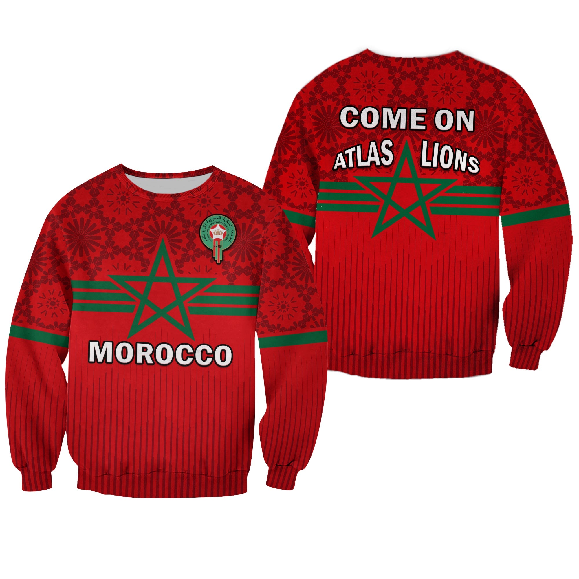 morocco-football-sweatshirt-world-cup-2022-red-moroccan-pattern