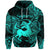 Custom Sagittarius Zodiac Polynesian Hoodie Unique Style Turquoise LT8 - Wonder Print Shop