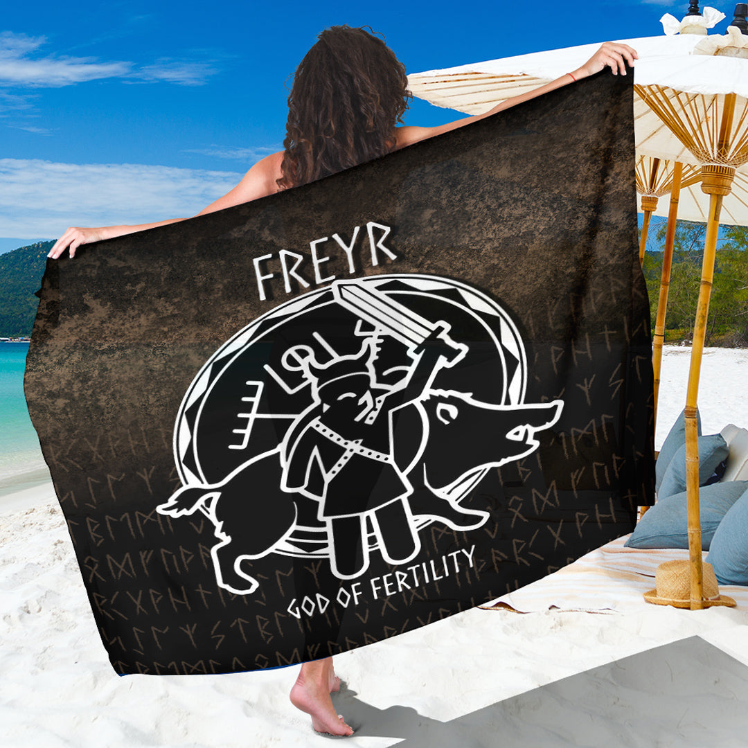 Wonder Print Shop Sarong - Freyr God Of Fertility Sarong RLT12 - Wonder Print Shop