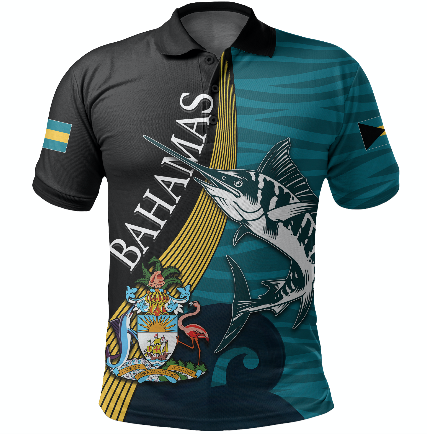 Bahamas Emancipation Day Polo Shirt LT6 - Wonder Print Shop