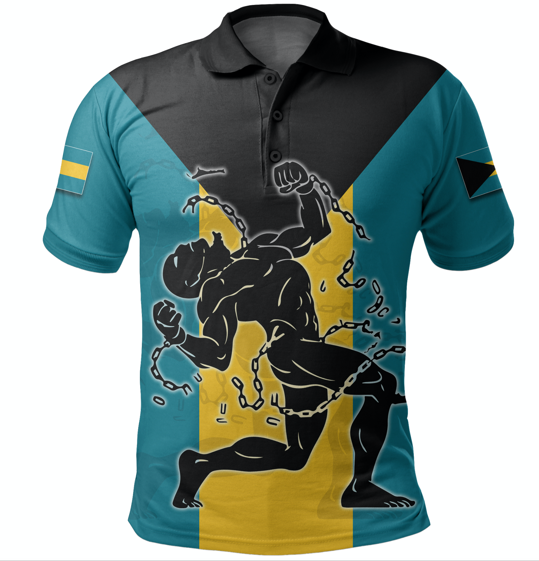 Bahamas Emancipation Day Polo Shirt Freedom LT6 - Wonder Print Shop