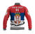 (Custom Personalised) Serbia Baseball Jacket Srbija Flag Style LT8 - Wonder Print Shop