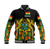 Ghana Baseball Jacket Coat Of Arms Kente Pride LT8 - Wonder Print Shop