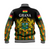 Ghana Baseball Jacket Coat Of Arms Kente Pride LT8 - Wonder Print Shop