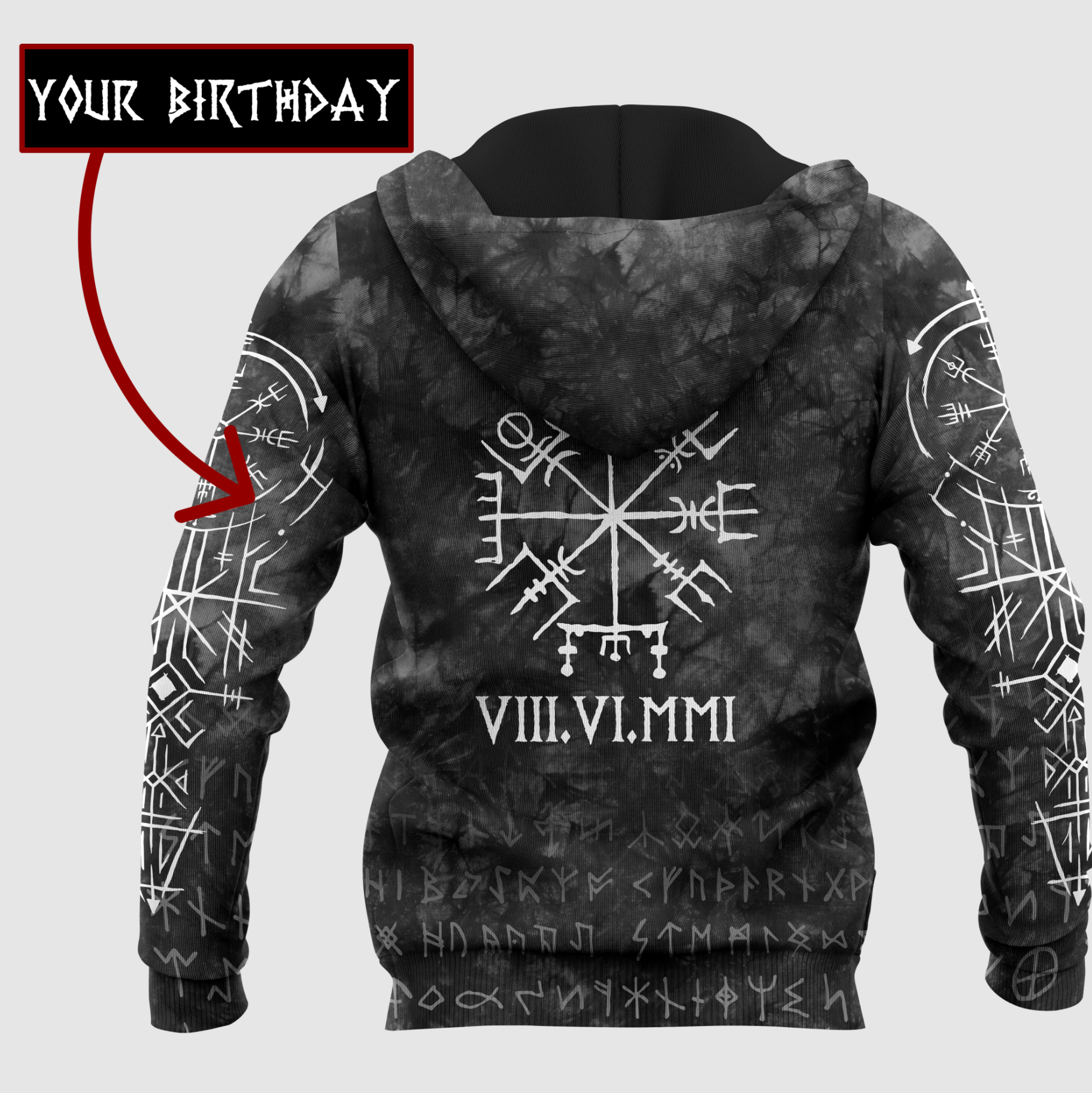 Custom Viking Clothing Viking See You In Valhalla Hoodie RLT12 - Wonder Print Shop