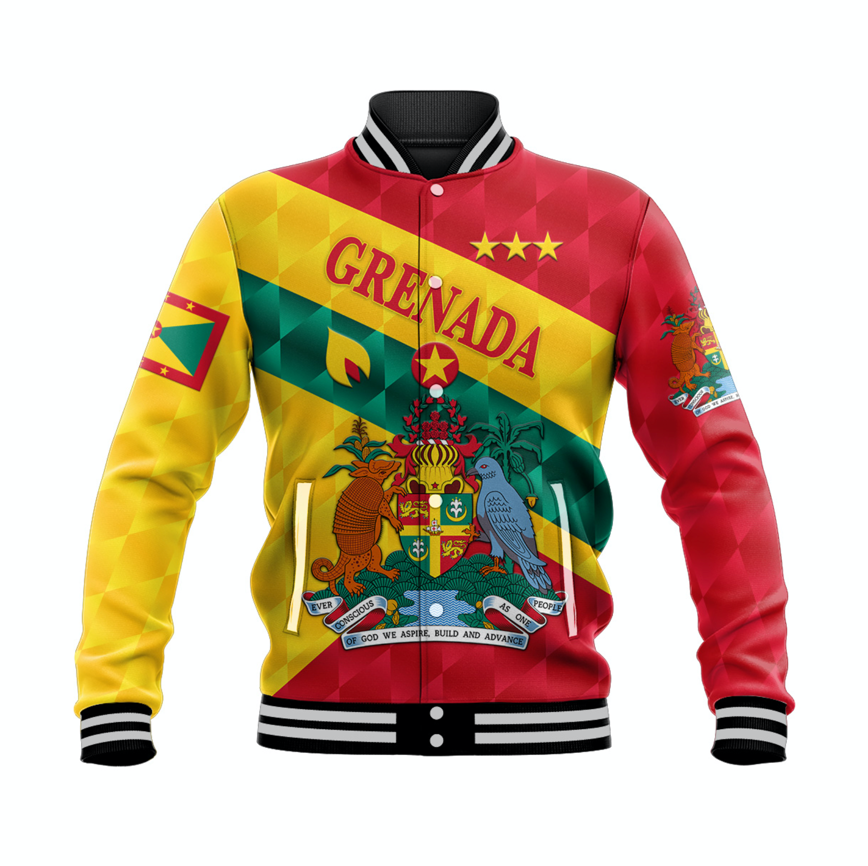 Grenada Baseball Jacket Sporty Style LT8 - Wonder Print Shop