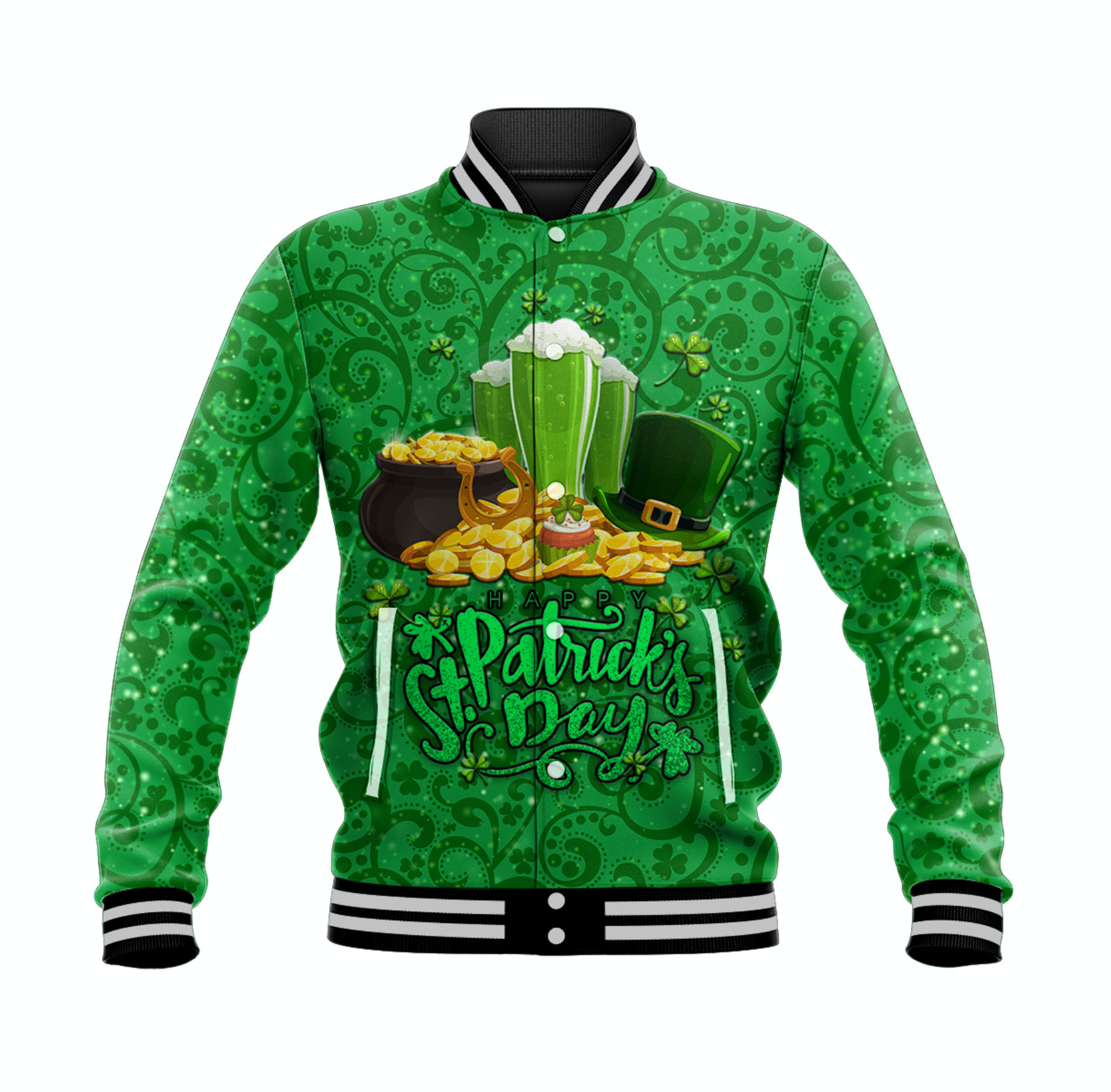 custom-personalised-ireland-happy-saint-patricks-day-baseball-jacket-with-shamrock