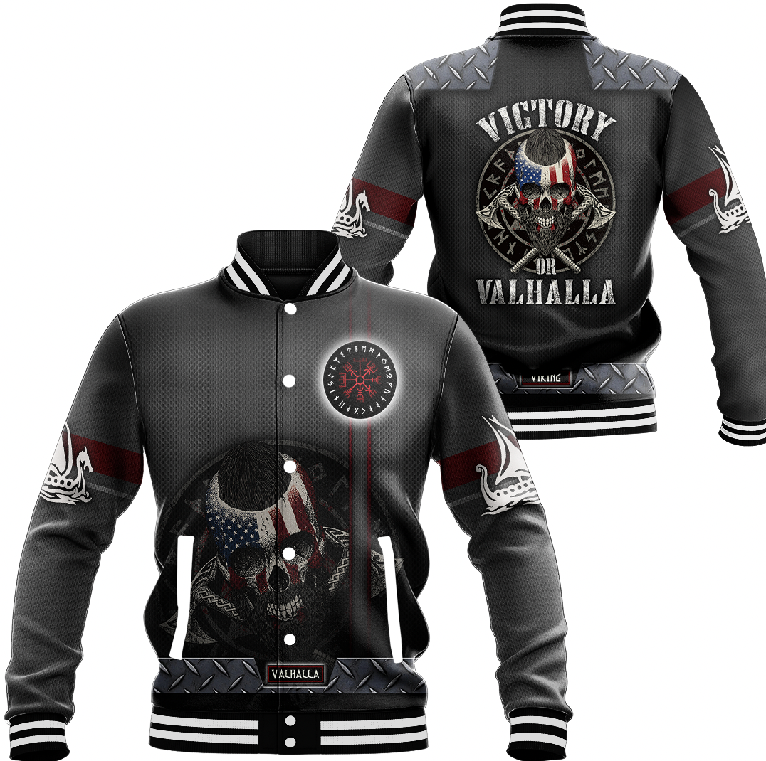 Viking Clothing Viking Victory Valhalla Baseball Jacket RLT12 - Wonder Print Shop