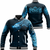 Viking Clothing Viking Fenrir Wolf Blue Baseball Jacket RLT12 - Wonder Print Shop