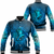 Vikingn Style Clothing - Raven Odin Celtic Cyan Baseball Jacket RLT12 - Wonder Print Shop