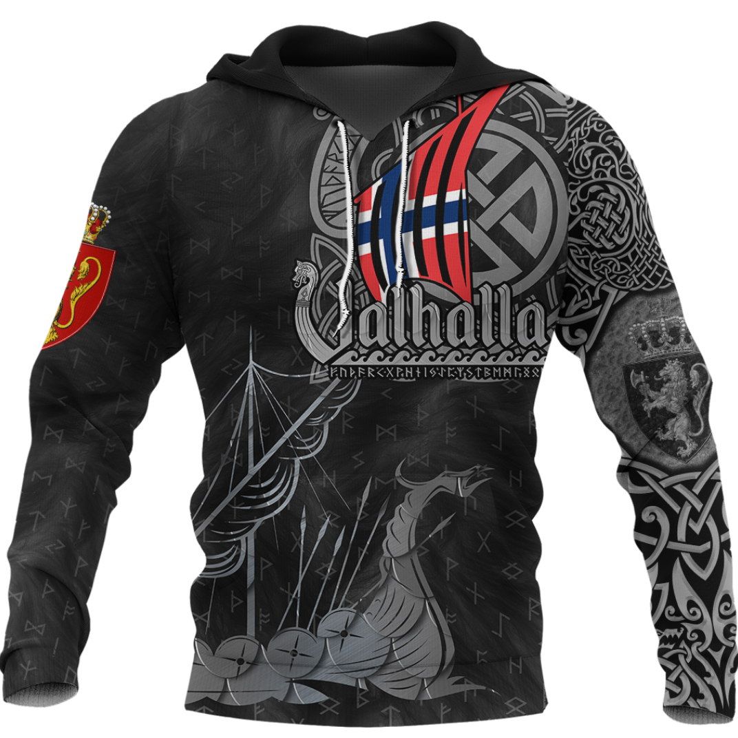 Viking Clothing Viking Norway Drakkar Hoodie RLT12 - Wonder Print Shop