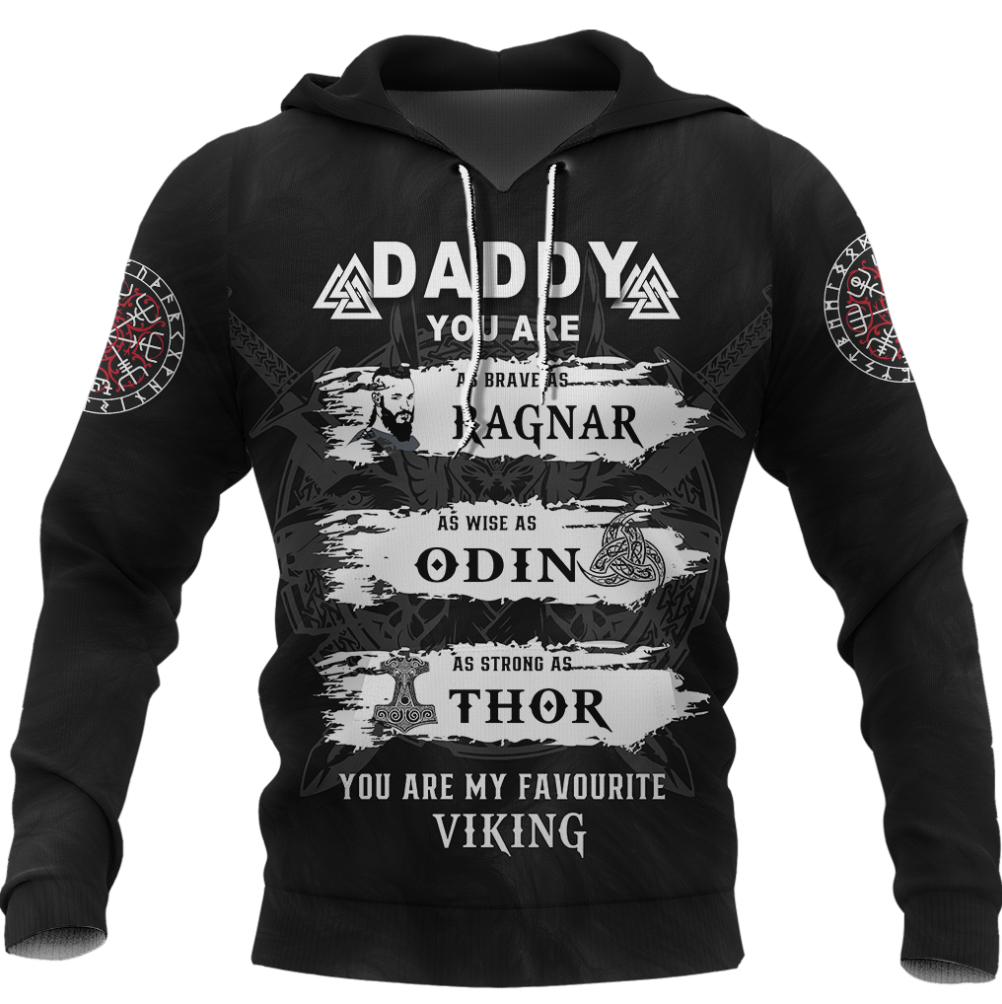 Viking Clothing Viking Daddy Hoodie RLT12 - Wonder Print Shop