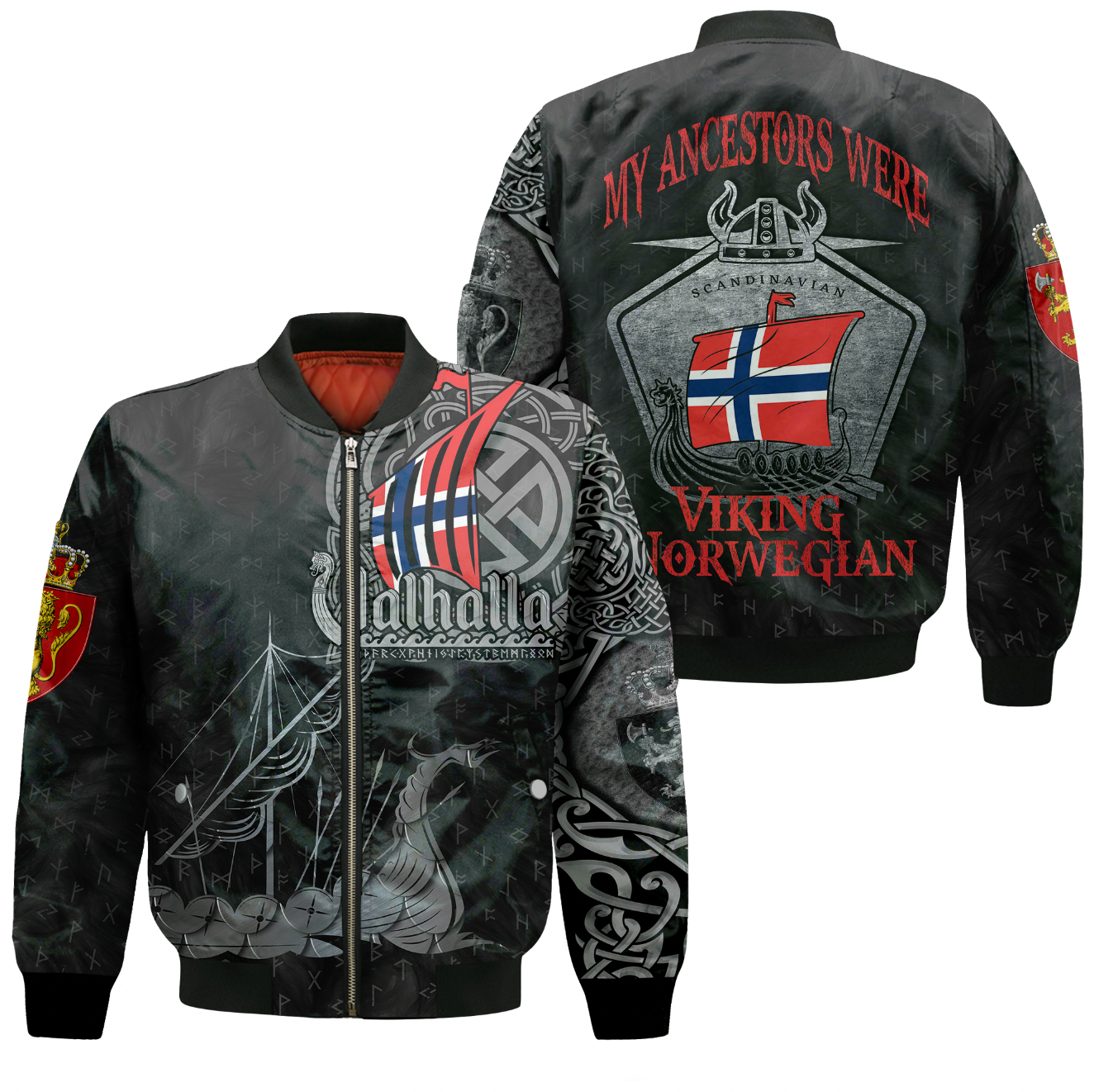 viking-clothing-viking-norway-drakkar-sleeve-zip-bomber-jacket