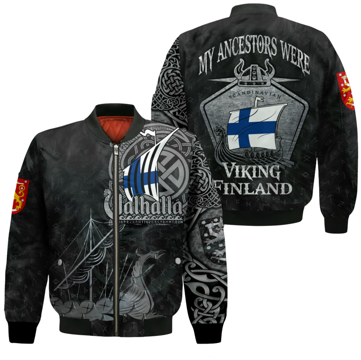 viking-clothing-viking-finland-drakkar-sleeve-zip-bomber-jacket