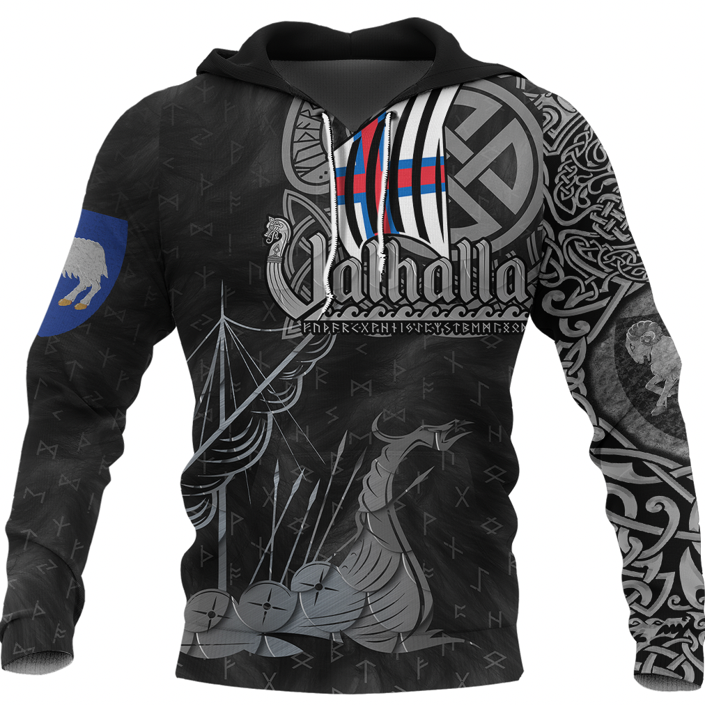 Viking Faroe Islands Drakkar Hoodie RLT12 - Wonder Print Shop