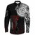 Viking Clothing Viking American Dragon Tattoo Valknut and Vegvisir Long Sleeve Button Shirt RLT12 - Wonder Print Shop