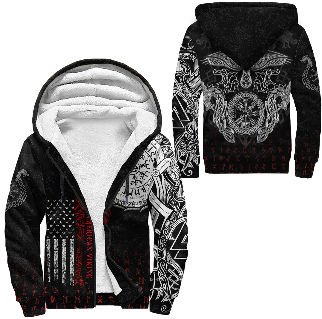 viking-clothing-viking-american-dragon-tattoo-valknut-and-vegvisir-sherpa-hoodie