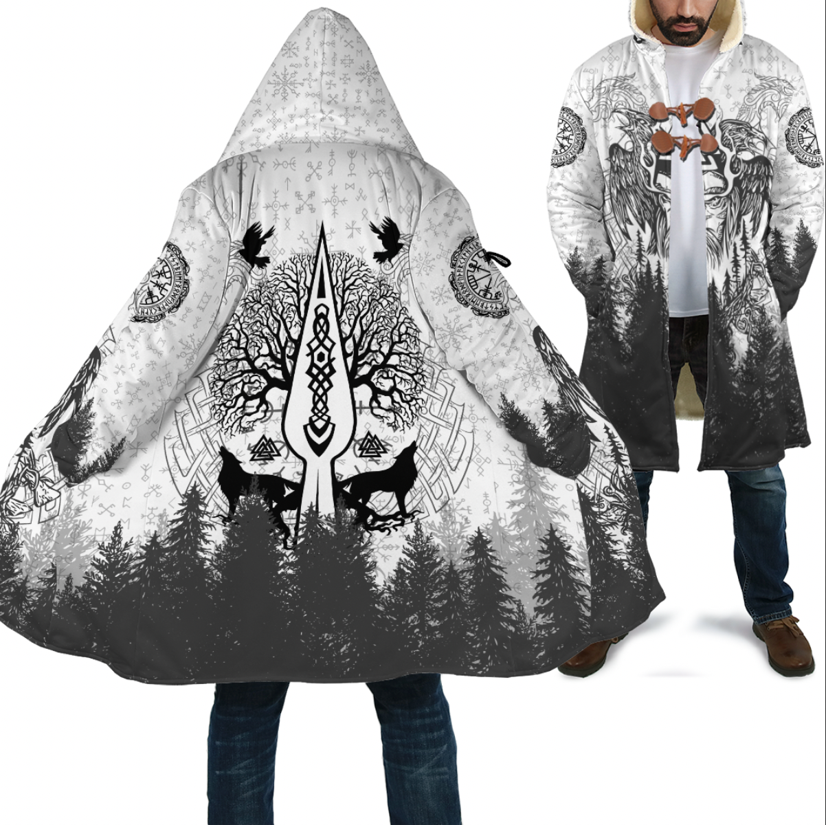 viking-cloak-viking-odin-and-raven-forest-cloak