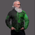 Viking Clothing Viking Fenrir Norse 3D Green Zip Hoodie RLT12 - Wonder Print Shop