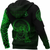 Viking Clothing Viking Fenrir Norse 3D Green Zip Hoodie RLT12 - Wonder Print Shop