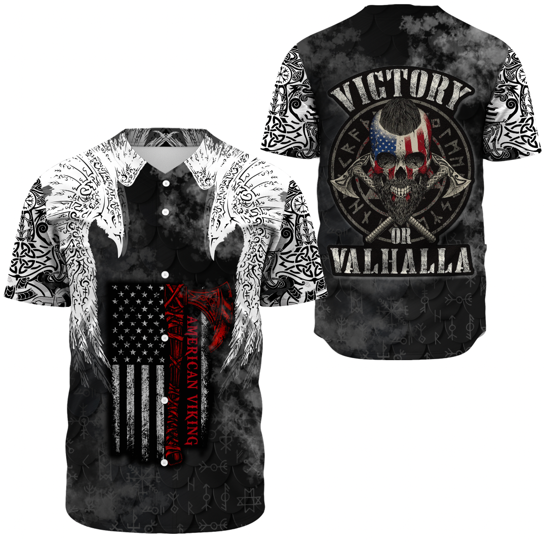 Viking Clothing Viking Mystical Raven American Baseball Jersey RLT12 - Wonder Print Shop