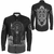 Viking Clothing Viking Odin Raven and Wolf Valknut Long Sleeve Button Shirt RLT12 - Wonder Print Shop