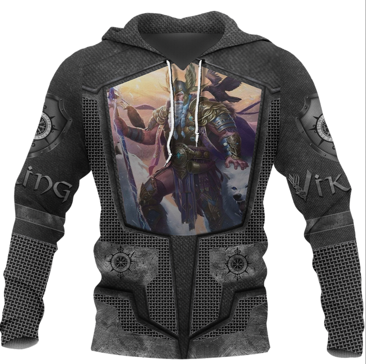 Viking Clothing Armor 3D Style Viking Odin Viking Hoodie RLT12 - Wonder Print Shop