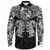 Viking Clothing Viking Dragon and Wolf Tattoo Long Sleeve Button Shirt RLT12 - Wonder Print Shop