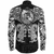 Viking Clothing Viking Dragon and Wolf Tattoo Long Sleeve Button Shirt RLT12 - Wonder Print Shop