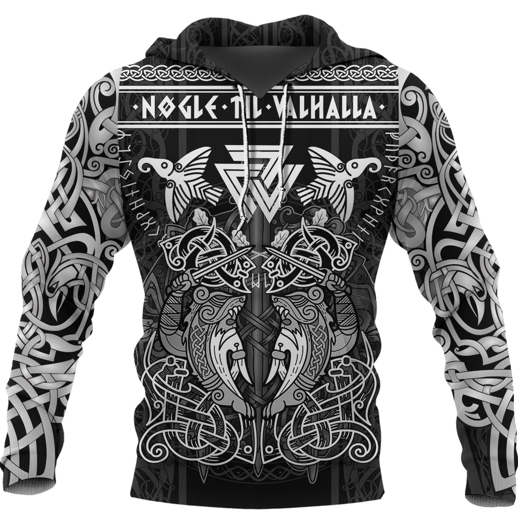 Viking Clothing Viking Valknut Valhalla Celtic Hoodie RLT12 - Wonder Print Shop