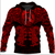 Viking Clothing Viking Dragon and Wolf Tattoo Red Hoodie RLT12 - Wonder Print Shop