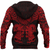 Viking Clothing Viking Dragon and Wolf Tattoo Red Zip Hoodie RLT12 - Wonder Print Shop