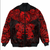 Viking Clothing Viking Dragon and Wolf Tattoo Red Bomber Jacket RLT12 - Wonder Print Shop