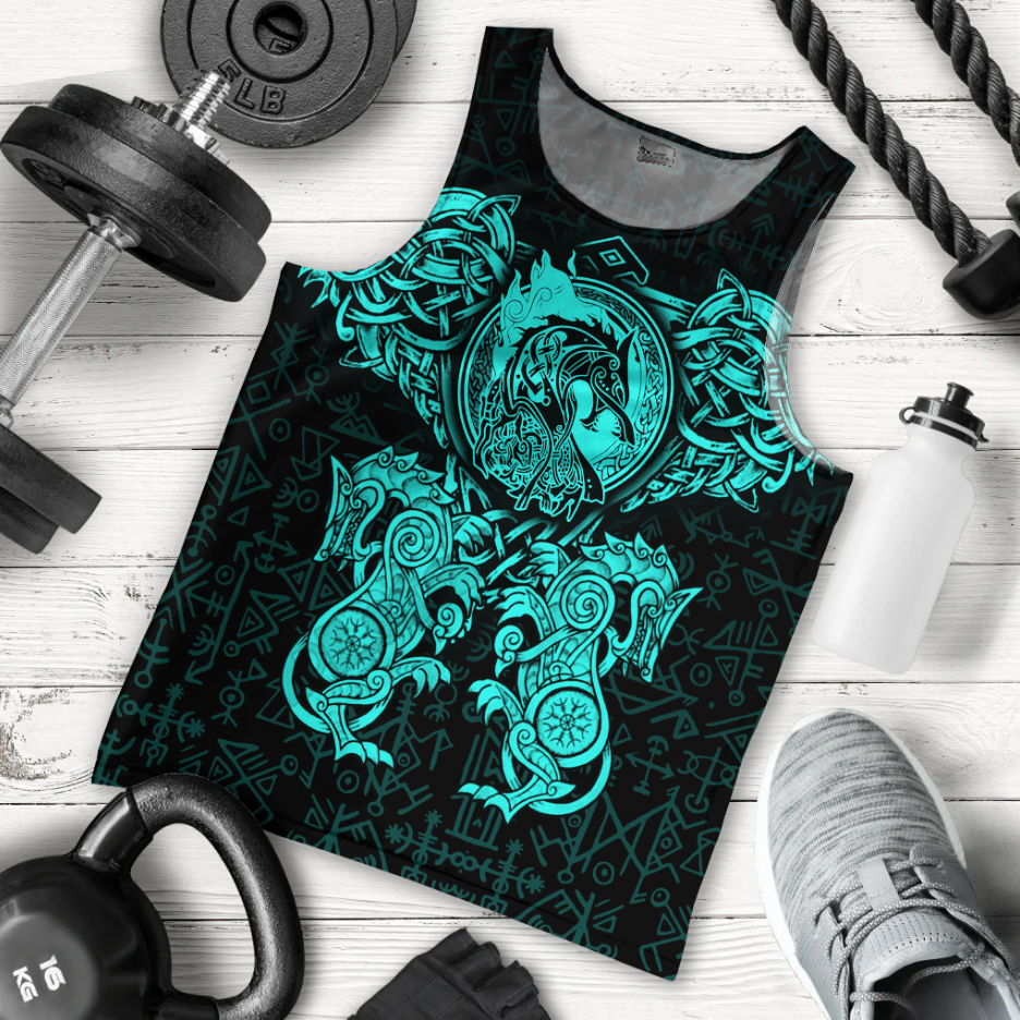 viking-clothing-viking-dragon-and-wolf-tattoo-cyan-men-tank-top-a31