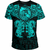 Viking Clothing Viking Dragon and Wolf Tattoo Cyan T shirt RLT12 - Wonder Print Shop