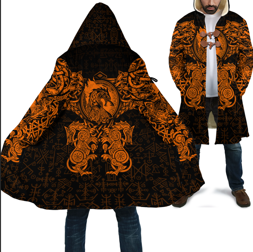 viking-cloak-viking-dragon-and-wolf-tattoo-orange-cloak