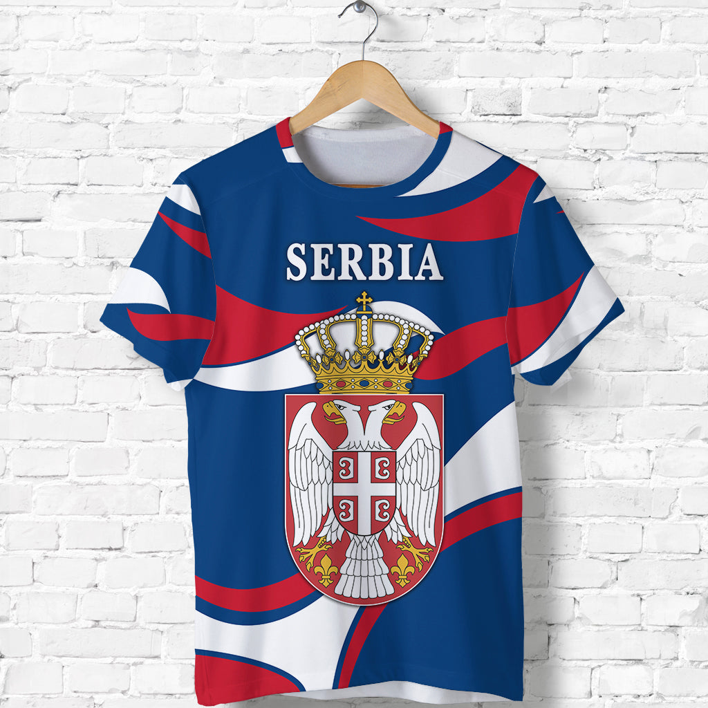 Custom Serbia T Shirt Sporty Style LT8 - Wonder Print Shop