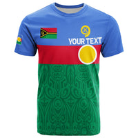 Vanuatu Shefa Province T-shirt with flag-style graphic and custom text front