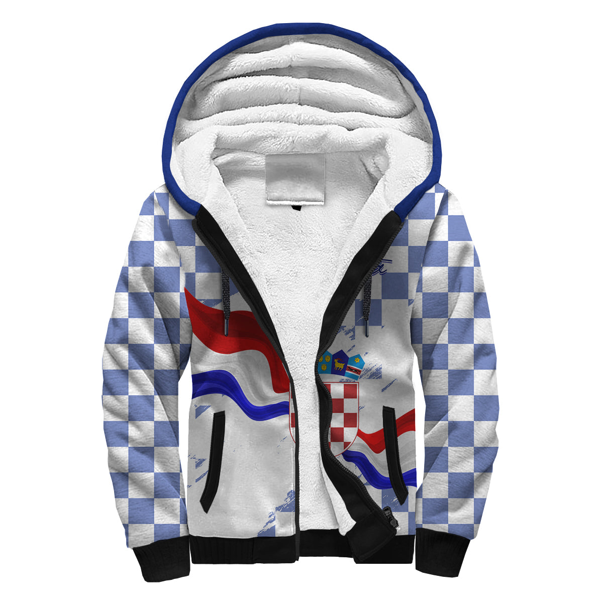 croatia-sherpa-hoodie-checkerboard-grunge-style-blue-color