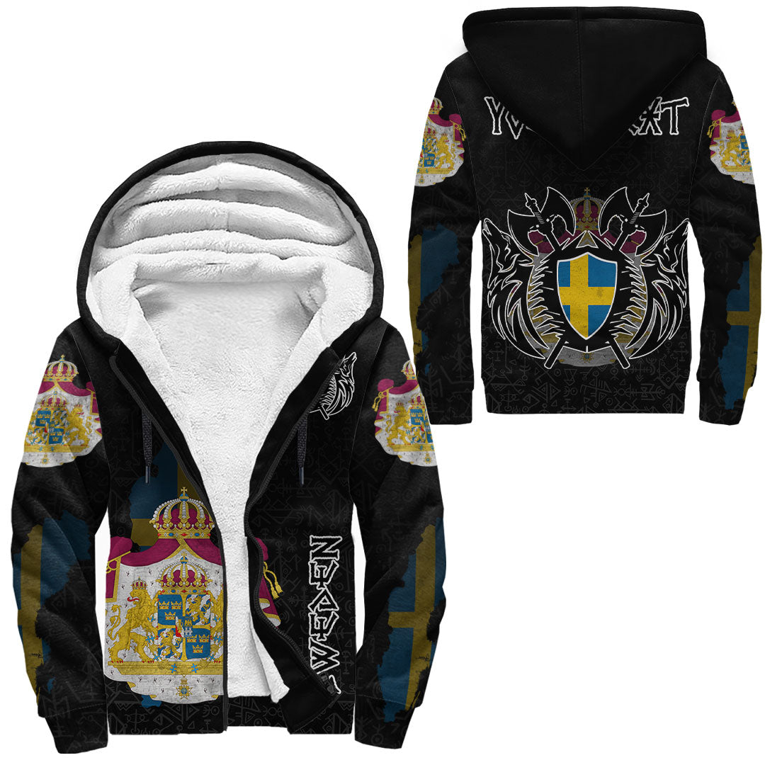 custom-viking-sweden-flag-and-map-sherpa-hoodies-style-viking-geri-and-freki