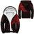 Viking Clothing Viking Odins Raven Tattoo Red Version Sherpa Hoodie RLT12 - Wonder Print Shop