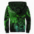 Viking Clothing Viking Odin Tattoo Green Version Sherpa Hoodie RLT12 - Wonder Print Shop