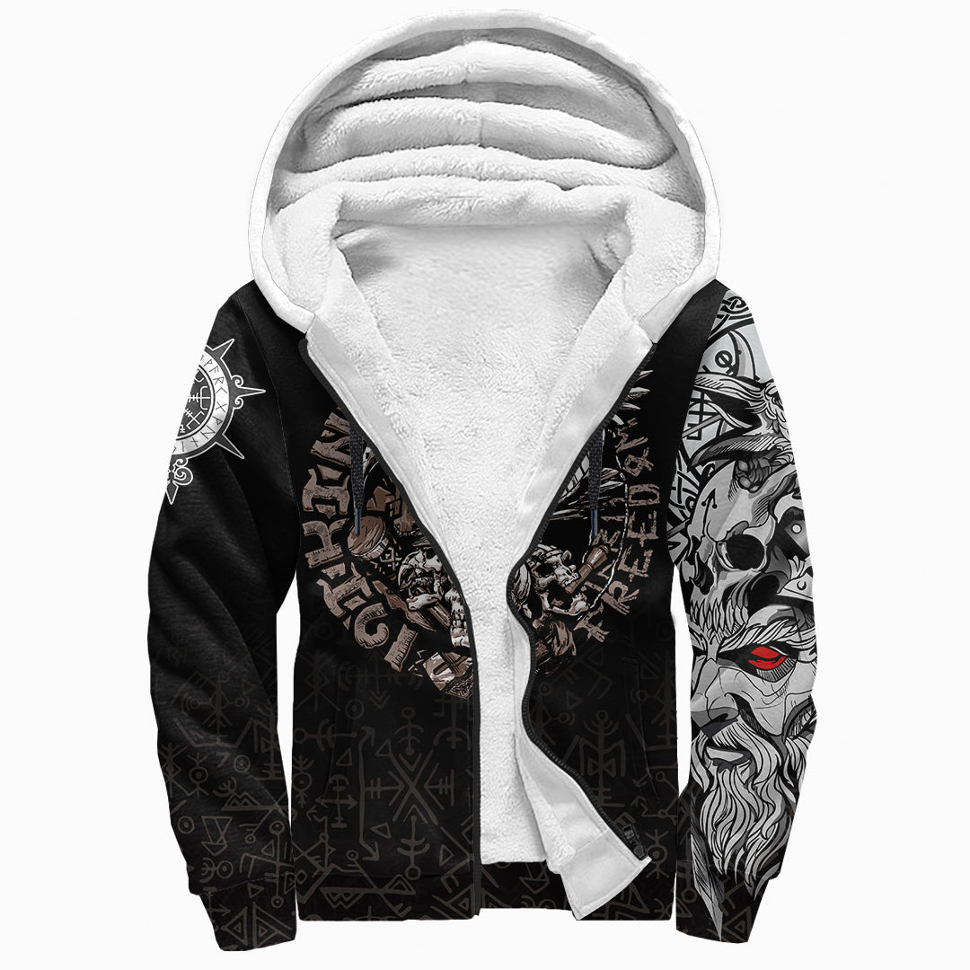 custom-viking-warrior-sherpa-hoodie-odin-tattoo