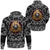 Viking Hoodie Shield with Bandana Paisley Style RLT12 - Wonder Print Shop