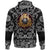 Viking Hoodie Shield with Bandana Paisley Style RLT12 - Wonder Print Shop